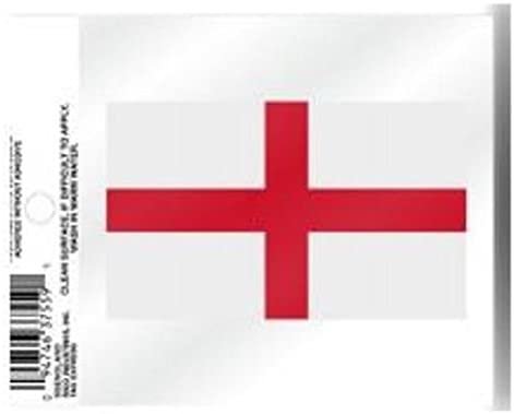 England National Soccer Team World Cup 3 Inch Static Cling, Full Clear Adhesive Backing, Easy Peel and Stick Application, Removable and Reusable, Made in the USA