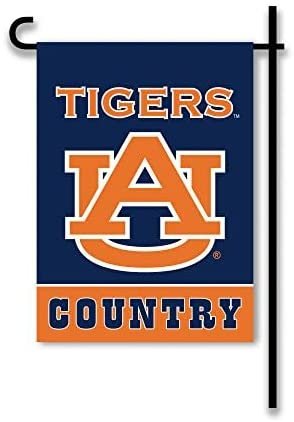 Auburn University Tigers Premium Garden Flag Banner, Double Sided, Country, 13x18 Inch, Display Stand Sold Seperately