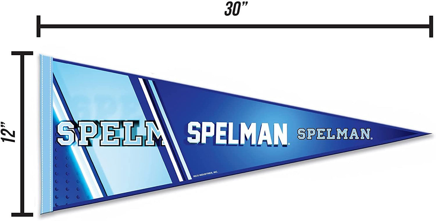 Spelman College Jaguars Soft Felt Pennant, Primary Design, 12x30 Inch, Easy To Hang