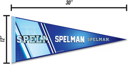 Spelman College Jaguars Soft Felt Pennant, Primary Design, 12x30 Inch, Easy To Hang