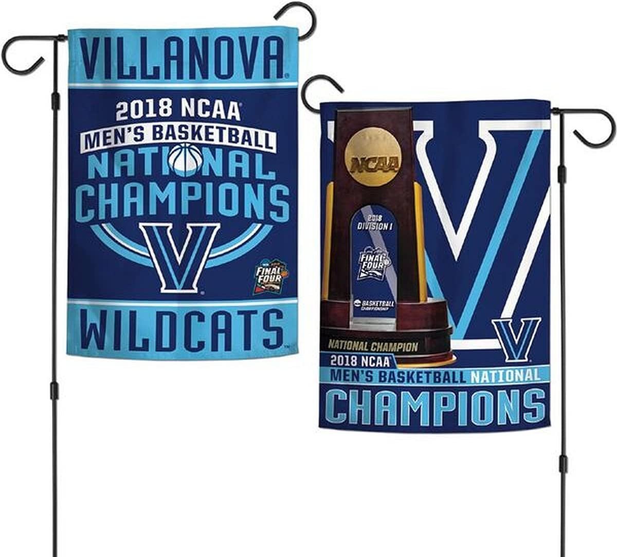 Villanova University Wildcats 2018 Champions 2-sided Garden Flag Banner 12x18 Inch
