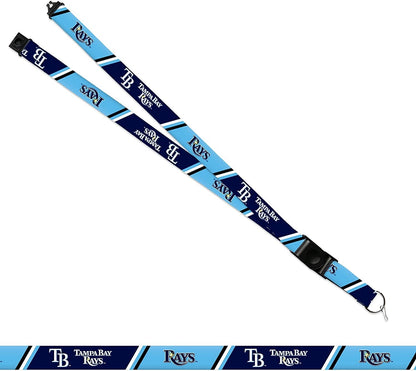 Tampa Bay Rays Lanyard Keychain Double Sided Breakaway Safety Design Adult 18 Inch