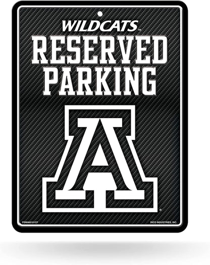 University of Arizona Wildcats Metal Parking Novelty Wall Sign 8.5 x 11 Inch Carbon Fiber Design