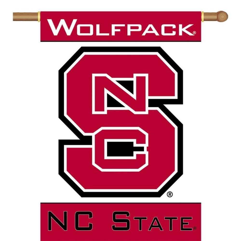 North Carolina State University Wolfpack Premium 2-Sided Banner Flag, 28x40 Inch, Sleeve at Top for Accepting Pole, Display Pole Sold Seperately