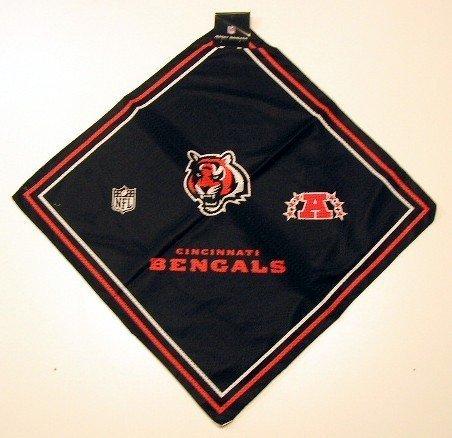 Cincinnati Bengals Bandana, Traditional, Jersey Design, 21x21 Inch