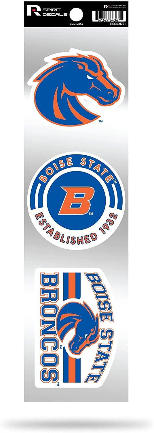 Boise State University Broncos Retro Decal Sheet 3-Piece