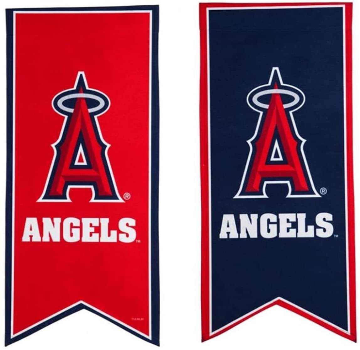 Los Angeles Angels Premium Pennant Garden Flag Banner, Double Sided, Embroidered, 13x28 Inch