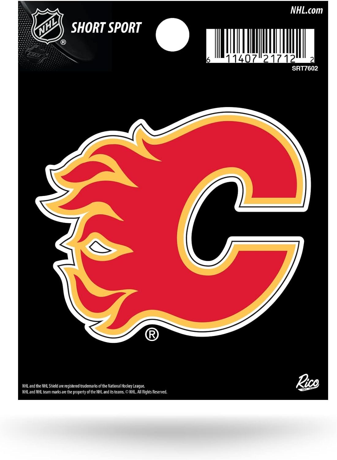 Calgary Flames 3 Inch Decal Sticker, Flat Vinyl Die Cut, Full Adhesive Backing