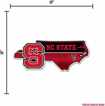 North Carolina State University Wolfpack 18 Inch Soft Felt Pennant, State Shape