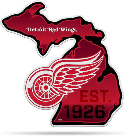 Detroit Red Wings 18" State Shape Pennant Soft Felt