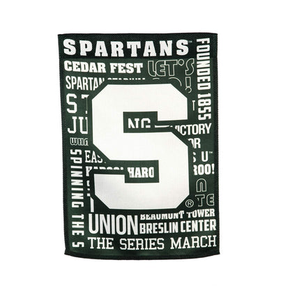 Michigan State University Spartans Premium Double Sided Garden Flag Banner, Fan Rules Design, 13x18 Inch, Display Stand Sold Seperately, Officially Licensed