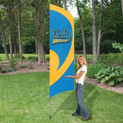 UCLA Bruins Tall Team Flag Tailgating Flag Kit 8.5 x 2.5 feet with Pole
