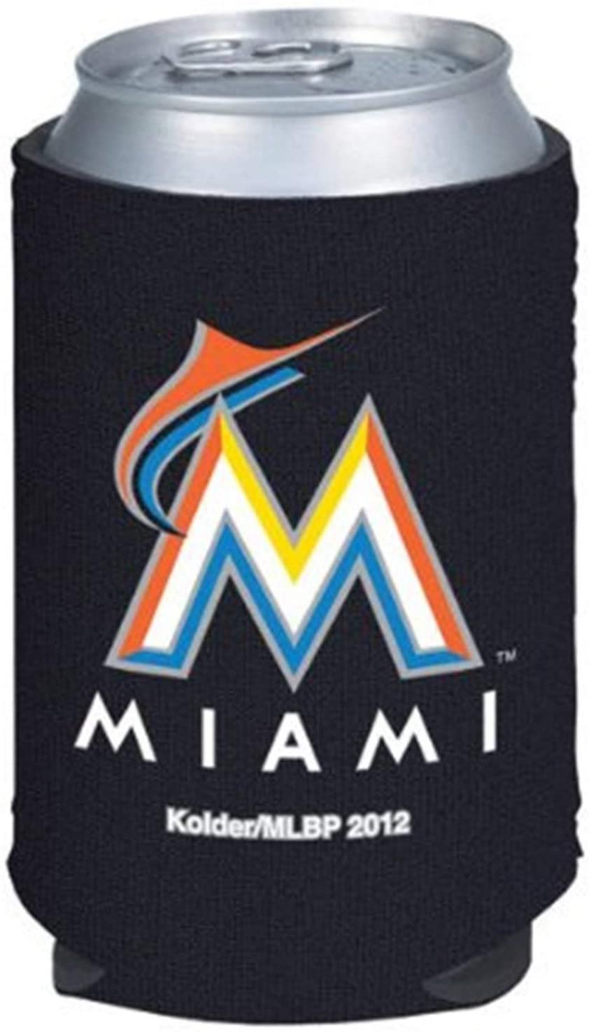 Miami Marlins 2-Pack 12oz CAN Neoprene Beverage Insulator Holder Cooler Baseball