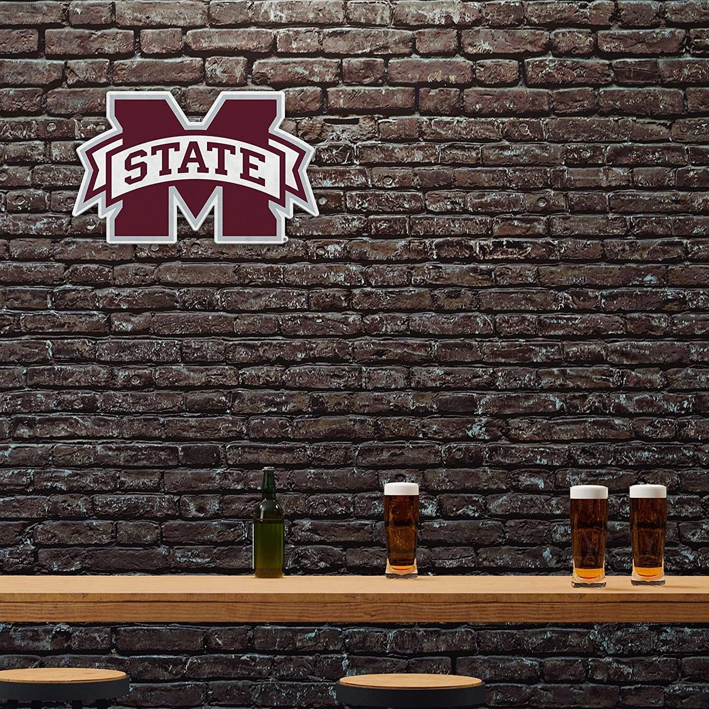 Mississippi State Bulldogs Pennant Primary Logo 18 Inch Soft Felt University of