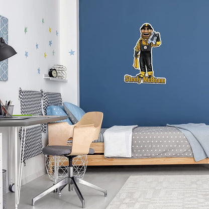 Pittsburgh Steelers Pennant Mascot Logo 18 Inch Soft Felt