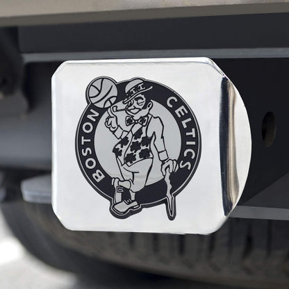 Boston Celtics Hitch Cover Solid Metal with Raised Chrome Metal Emblem 2" Square Type III