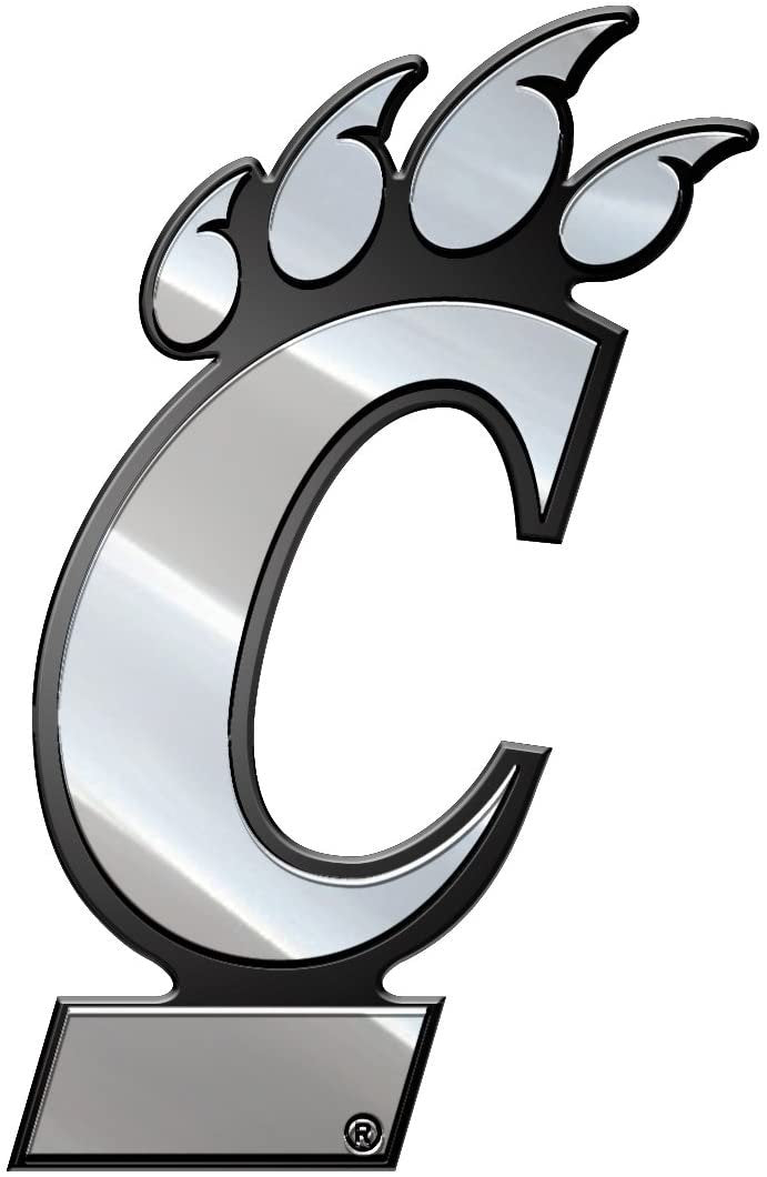 Cincinnati Bearcats Premium Solid Metal Auto Emblem Chrome