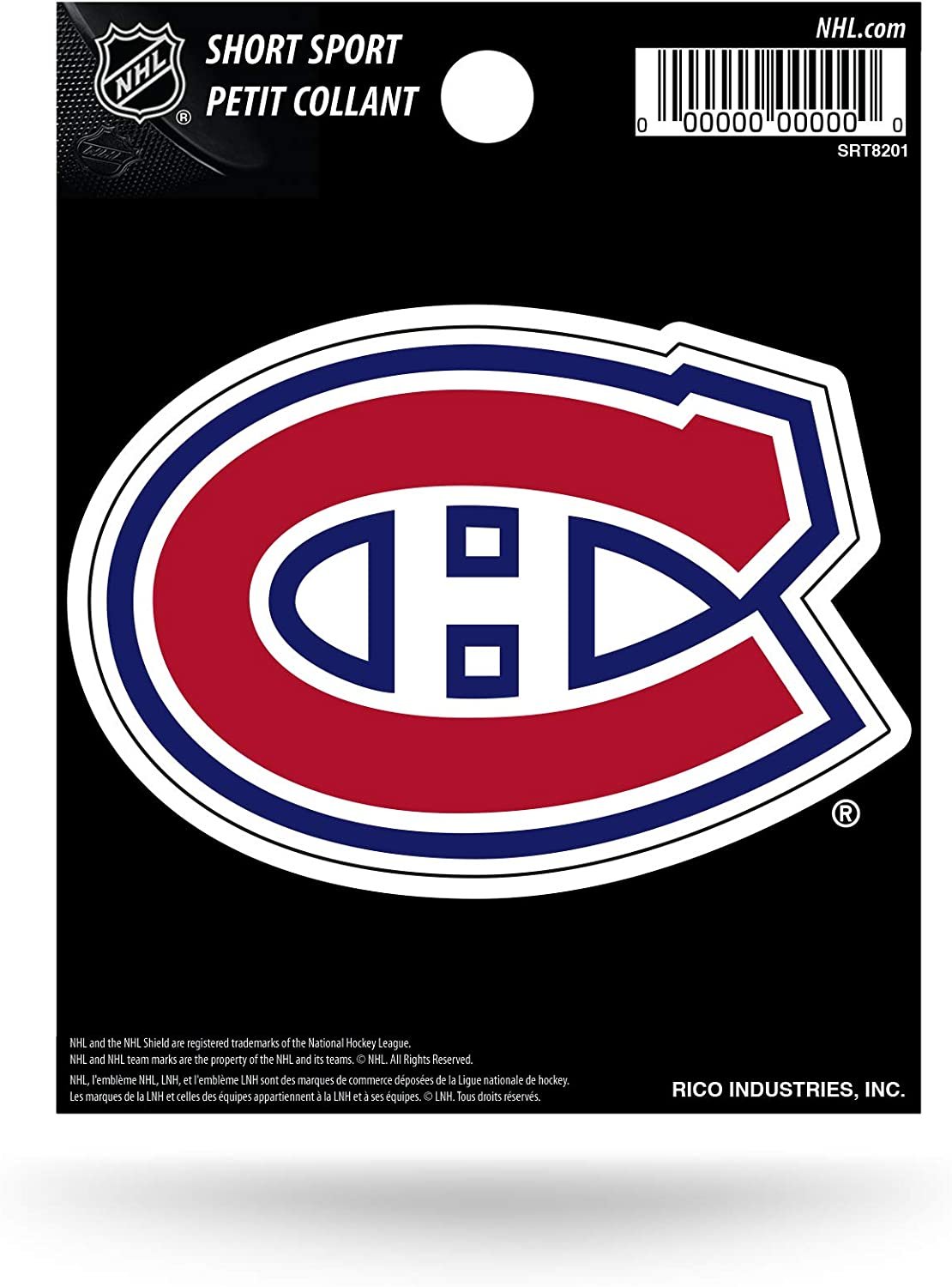 Montreal Canadiens 3 Inch Sticker Decal Flat Vinyl Full Adhesive Backing