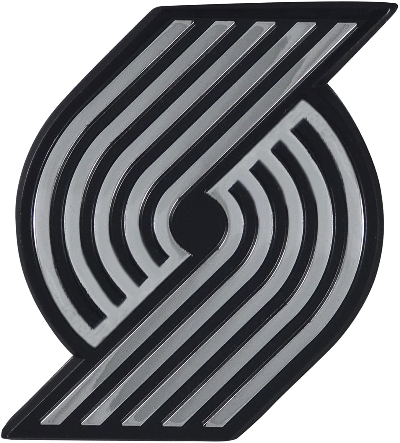 Portland Trail Blazers Solid Metal Raised Auto Emblem Decal Adhesive Backing
