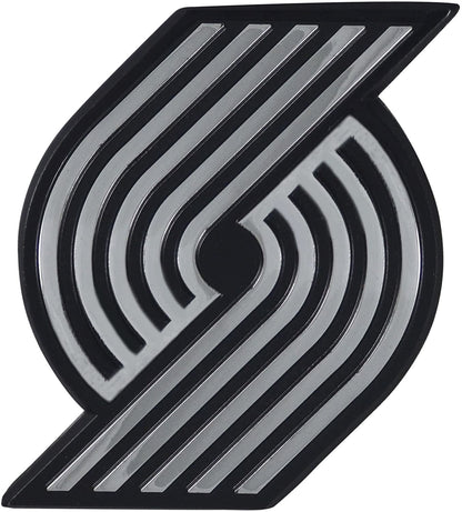 Portland Trail Blazers Solid Metal Raised Auto Emblem Decal Adhesive Backing