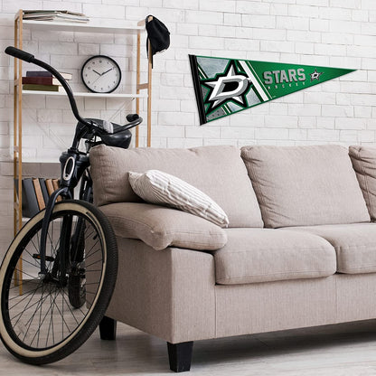 Dallas Stars Soft Felt Pennant, Primary Design, 12x30 Inch, Easy To Hang