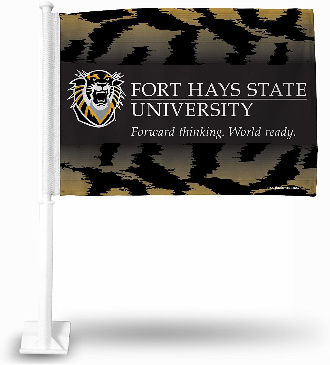 Fort Hays State University Tigers Car Flag with Pole