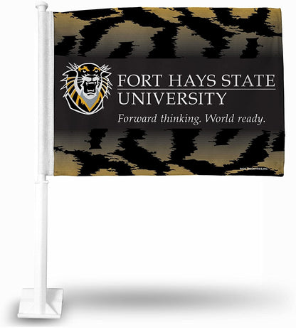 Fort Hays State University Tigers Car Flag with Pole