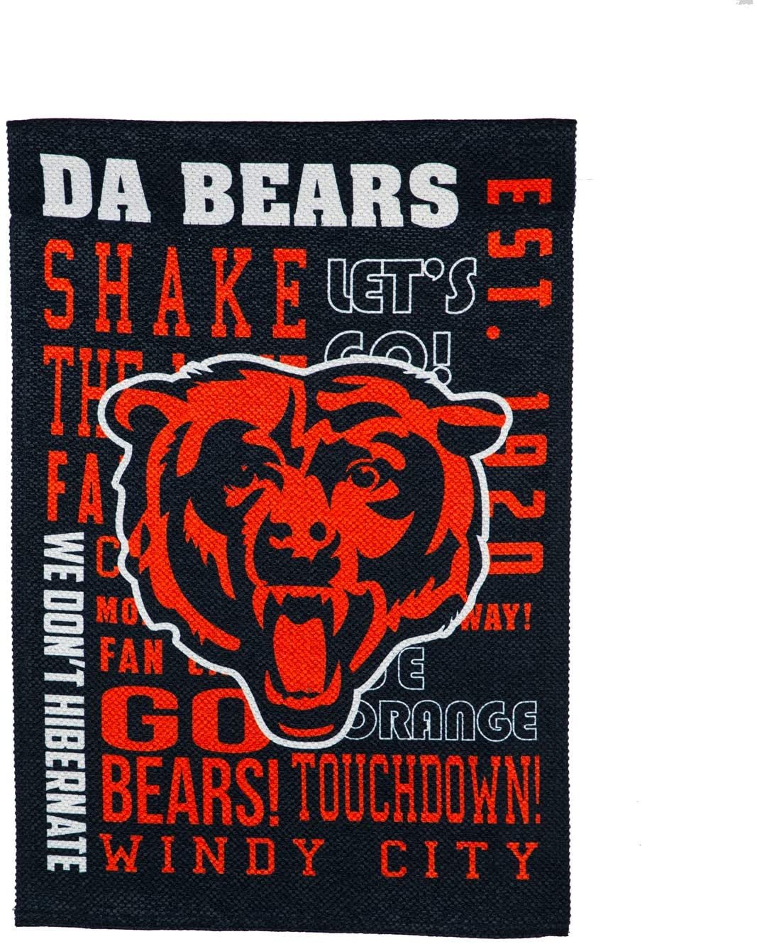 Chicago Bears Premium Garden Flag Banner, Double Sided, Fan Rules, 13x18 Inch