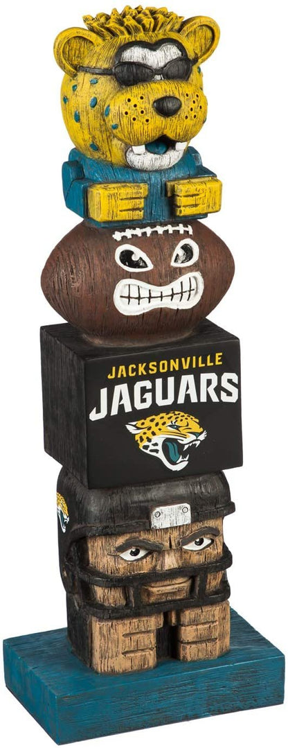 Jacksonville Jaguars 16 Inch Tiki Totem Pole Outdoor Resin Home Garden Statue Decoration
