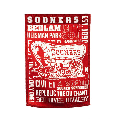 University of Oklahoma Sooners Premium Double Sided Garden Flag Banner, Fan Rules Design, 13x18 Inch, Display Stand Sold Seperately, Officially Licensed