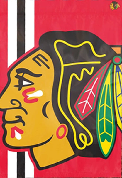 Chicago Blackhawks Premium Banner House Flag, Bold Logo Design, 24x36 Inch, Indoor Outdoor Use