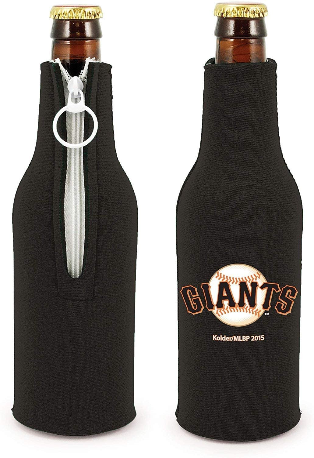 San Francisco Giants 2-Pack Zipper Bottle Neoprene Beverage Holder Cooler Coolie Baseball