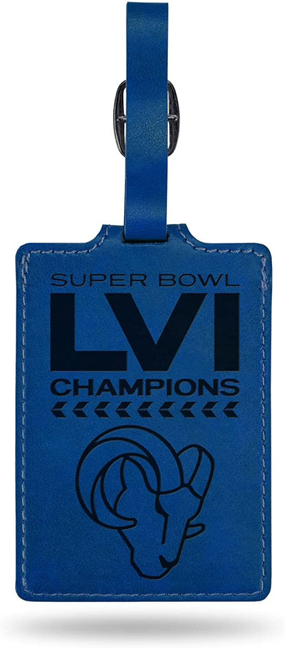 Los Angeles Rams 2022 Super Bowl LVI Champions Laser Engraved Luggage Tag, Bag Identification