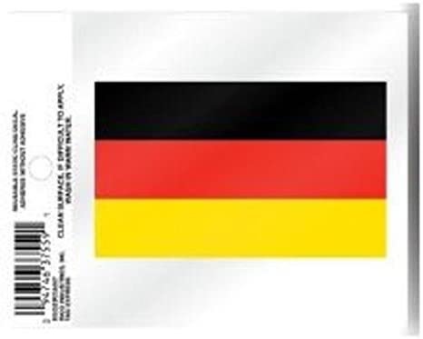 Germany National Soccer Team World Cup, 3 Inch Static Cling, Full Clear Adhesive Backing, Easy Peel and Stick Application, Removable and Reusable, Made in the USA