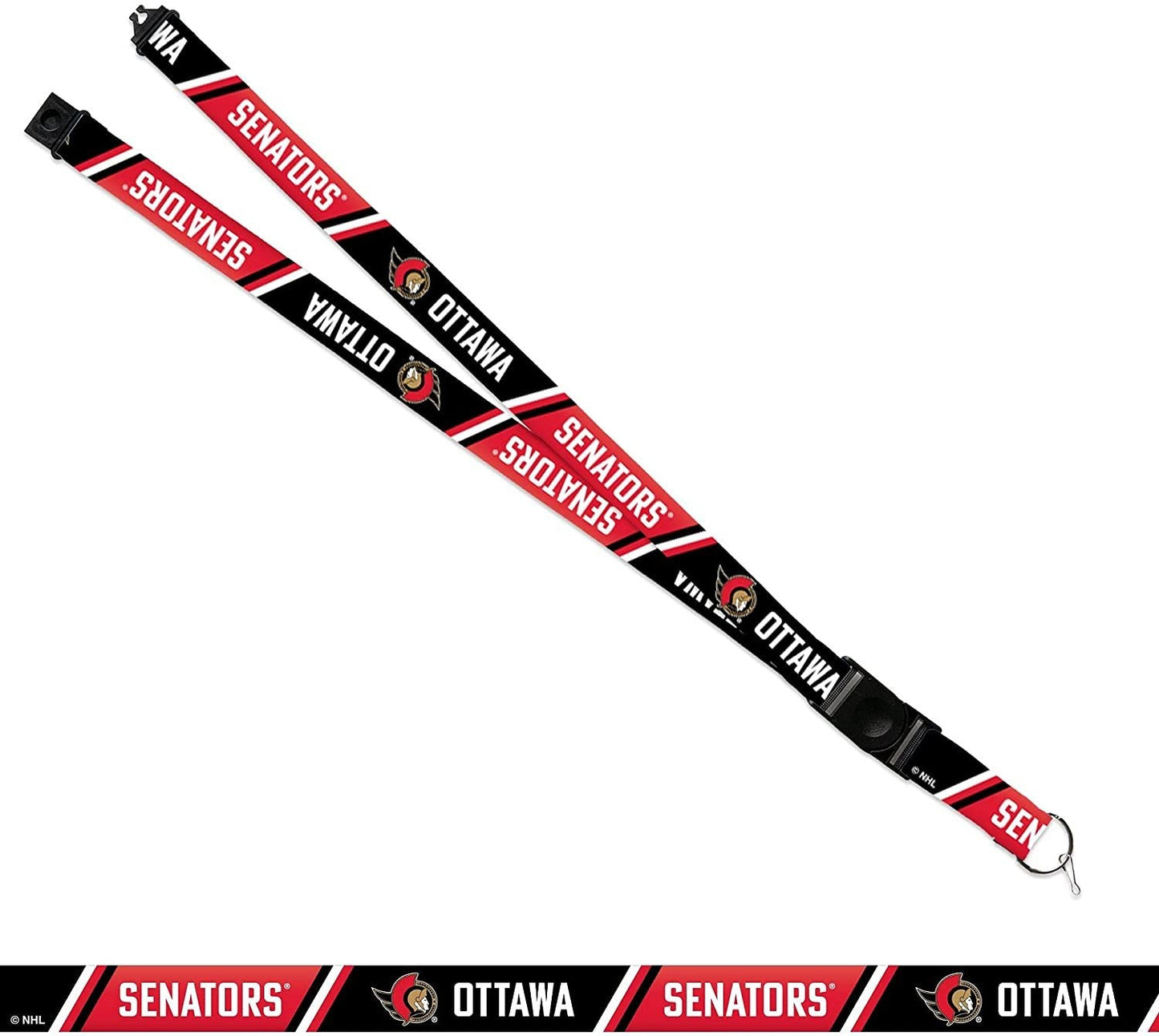 Ottawa Senators Lanyard Keychain Safety Breakaway Double Sided