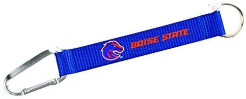 Boise State University Broncos Carabiner Lanyard Keychain with Key Ring