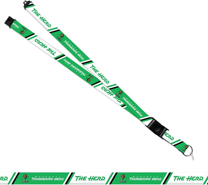 Marshall University Thundering Herd Lanyard Keychain Double Sided Breakaway Safety Design Adult