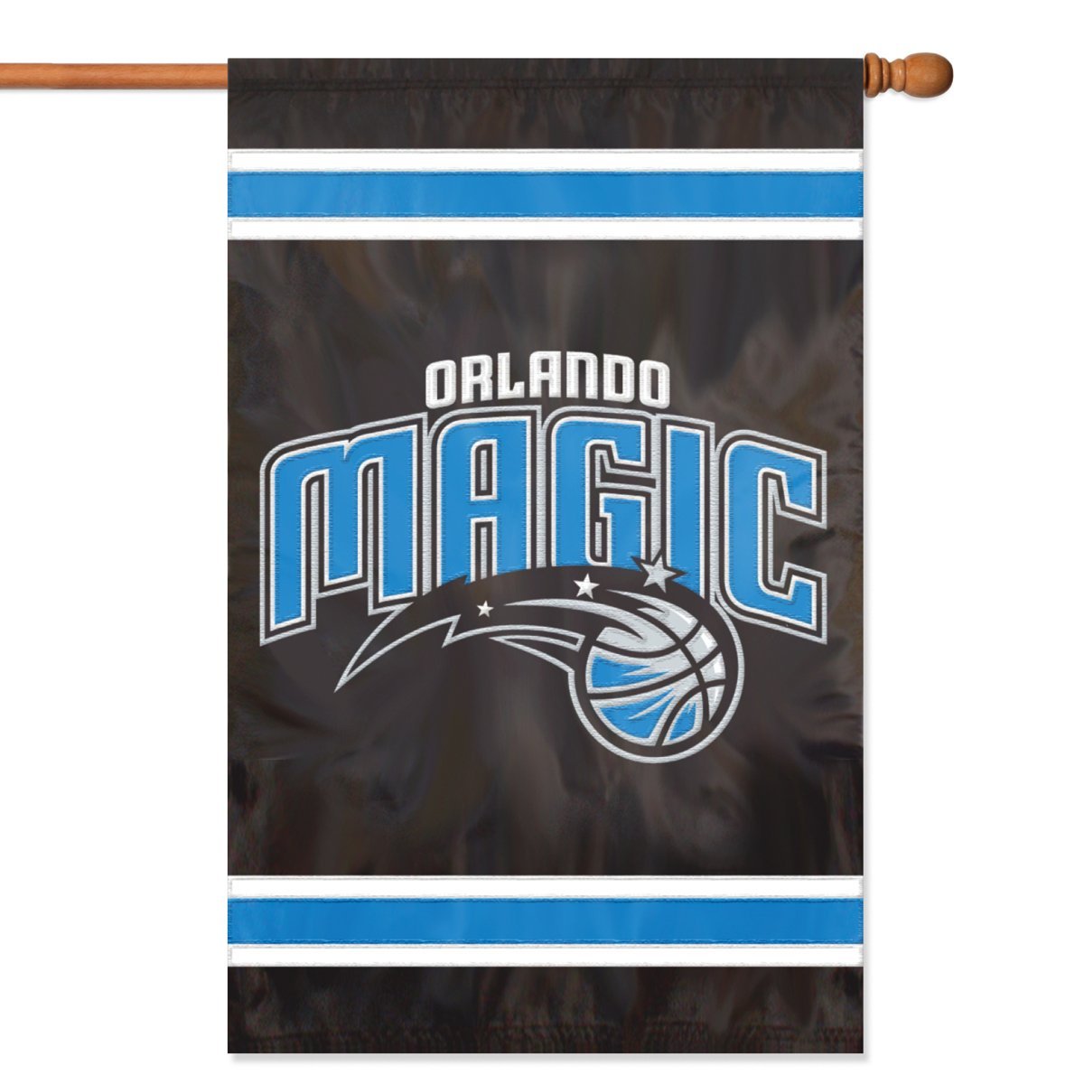 Orlando Magic Premium House Banner Flag, Applique Embroidered, Double Sided, 44x28 Inch