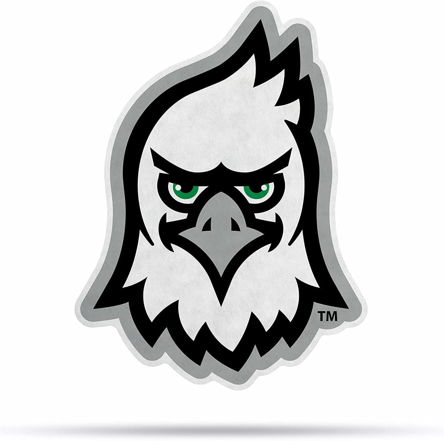 University of North Dakota Fighting Hawks Soft Felt Pennant, Mascot Design, Shape Cut, 18 Inch, Easy To Hang