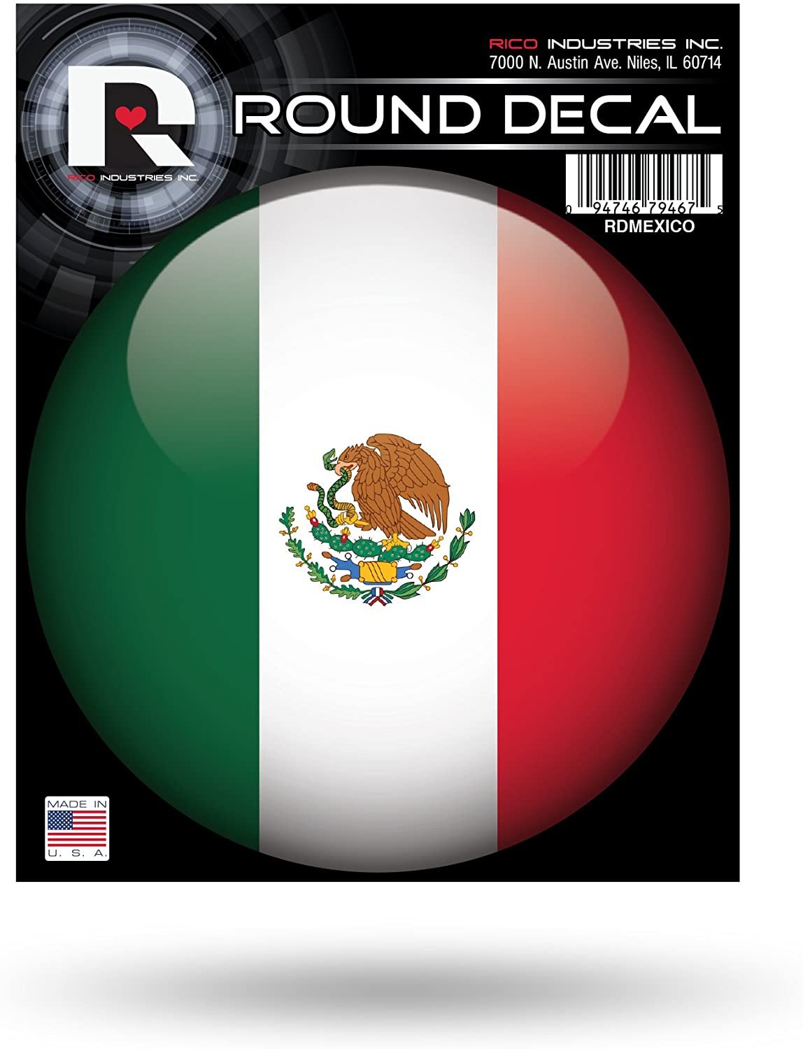 Mexico National Soccer Team World Cup 4 Inch Round Decal Sticker