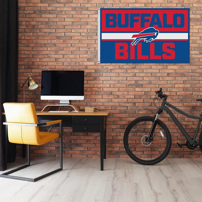 Buffalo Bills Premium 3x5 Foot Flag Banner, Bold Design, Metal Grommets, Outdoor Indoor Use, Single Sided