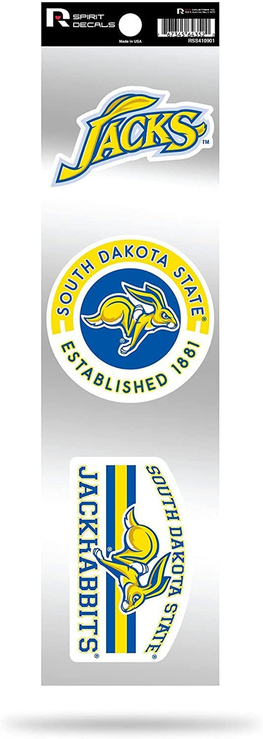 South Dakota State University Jackrabbits Retro Decal Sticker Sheet 3-Piece