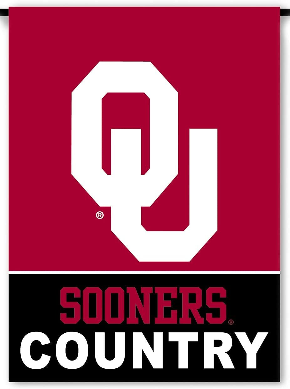 University of Oklahoma Sooners Premium Double Sided Garden Flag, 13x18 Inch, Country Design, Display Pole Sold Separately