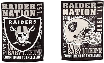 Las Vegas Raiders Premium Double Sided House Flag Banner, Fan Rules Style, 28x44 Inch, Display Pole Sold Separately