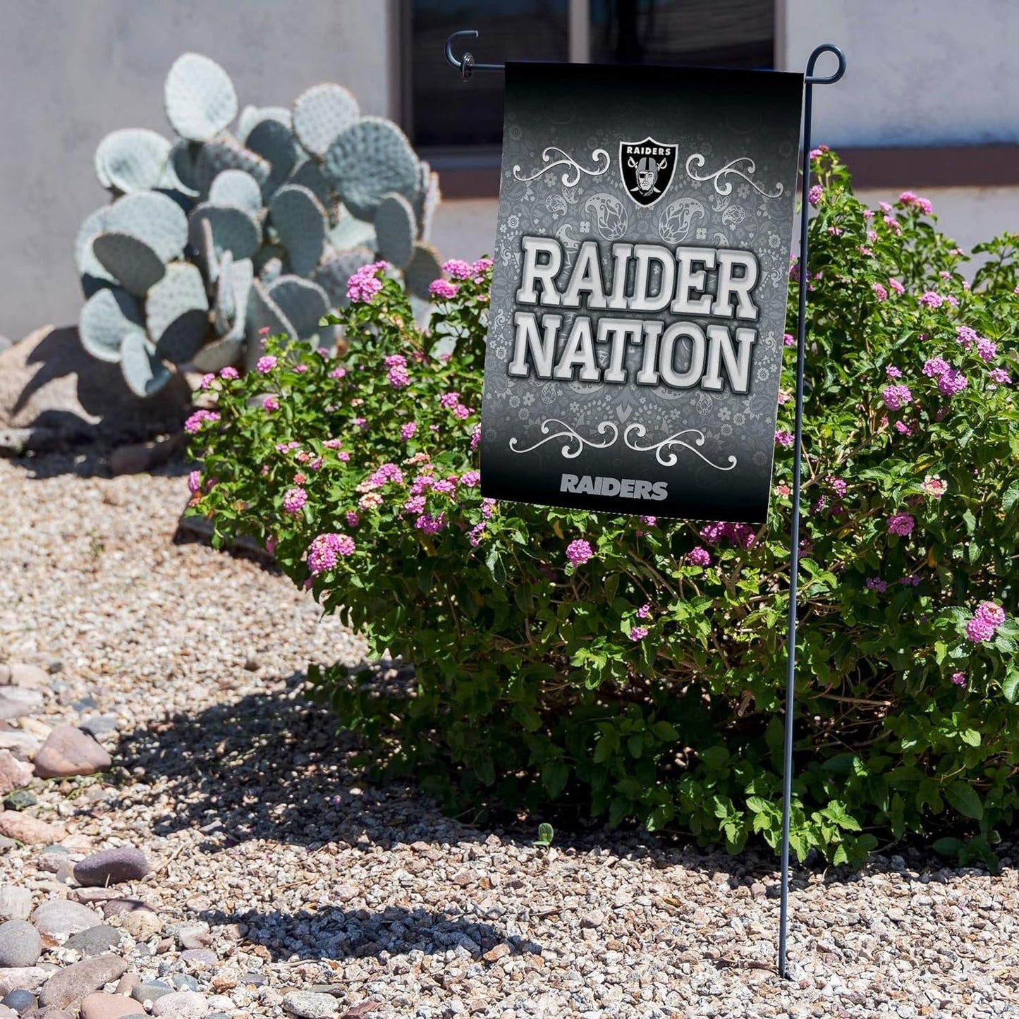 Las Vegas Raiders Premium Double Sided Garden Flag Banner, 13x18 Inch, Display Pole Sold Separately