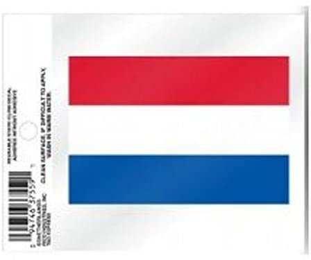 Netherlands National Soccer Team World Cup 3 Inch Static Cling, Full Clear Adhesive Backing, Easy Peel and Stick Application, Removable and Reusable, Made in the USA