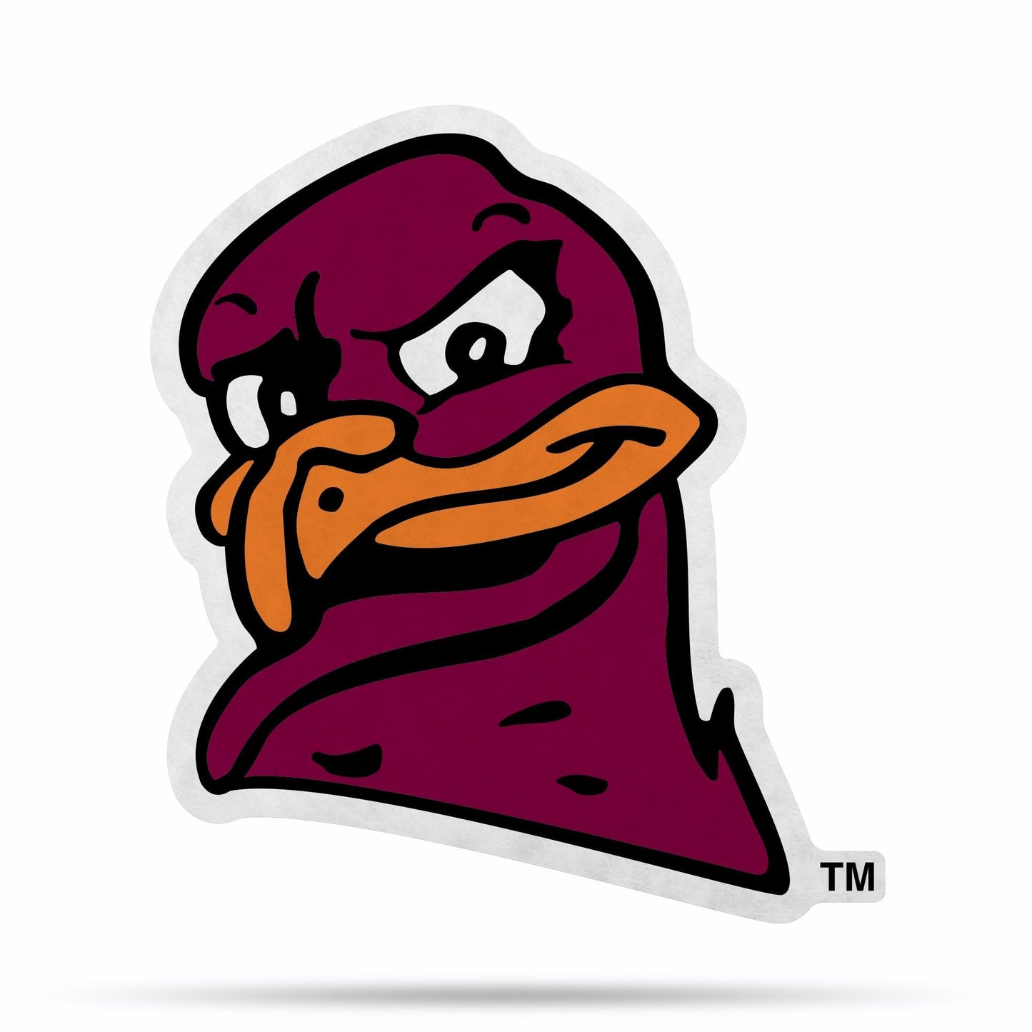 Virginia Tech Hokies Pennant Mascot Design Shape Cut 18 Inch