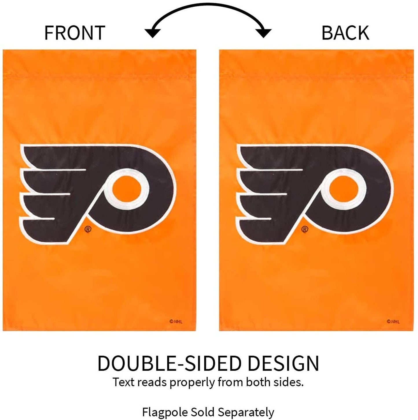 Philadelphia Flyers Premium Garden Flag Banner, Double Sided, Emroidered, 13x18 Inch