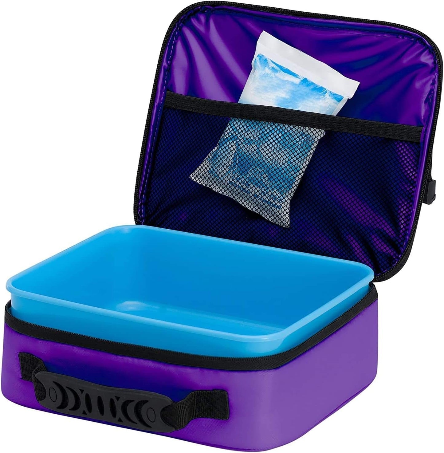 Orlando City FC Lunchbox Kit, MLS, Lunch Kit, Purple, 10x3x8 Inches, Zipper Close, Cooltime Design