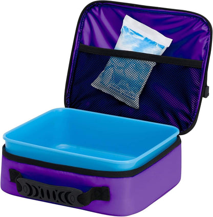 Orlando City FC Lunchbox Kit, MLS, Lunch Kit, Purple, 10x3x8 Inches, Zipper Close, Cooltime Design